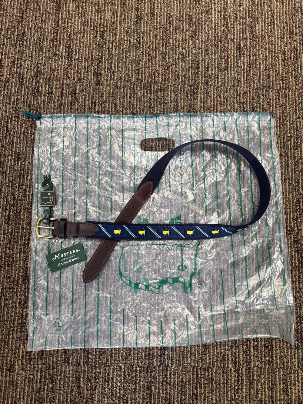 Masters Navy Blue Vineyard Vines Belt